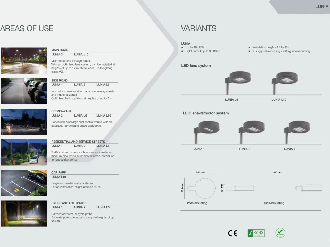 Billede 5 - Swarco Lunia 1 LED Post Lampe