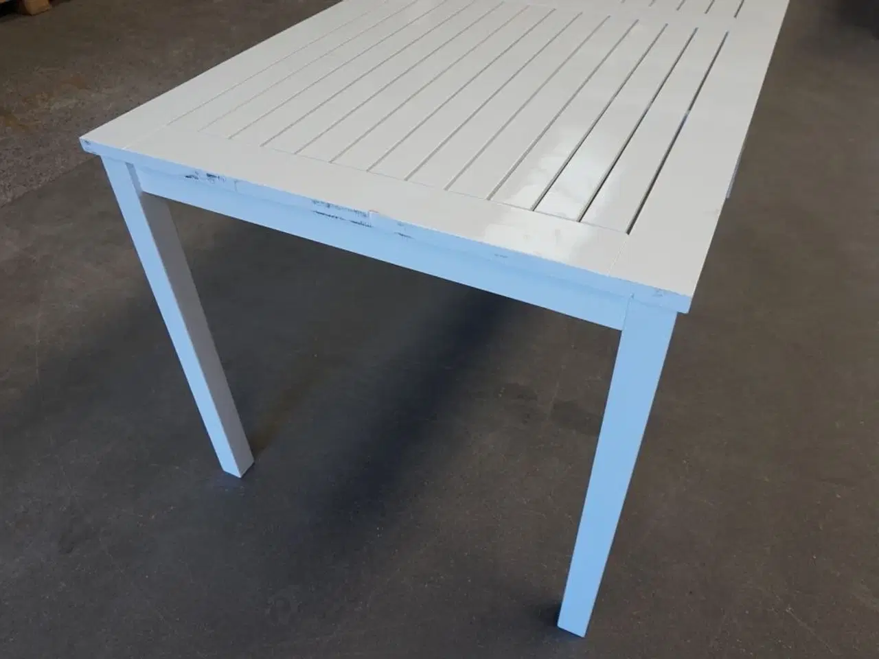 Billede 5 - Rosenborg classic havebord - højglans hvid 165x80 cm