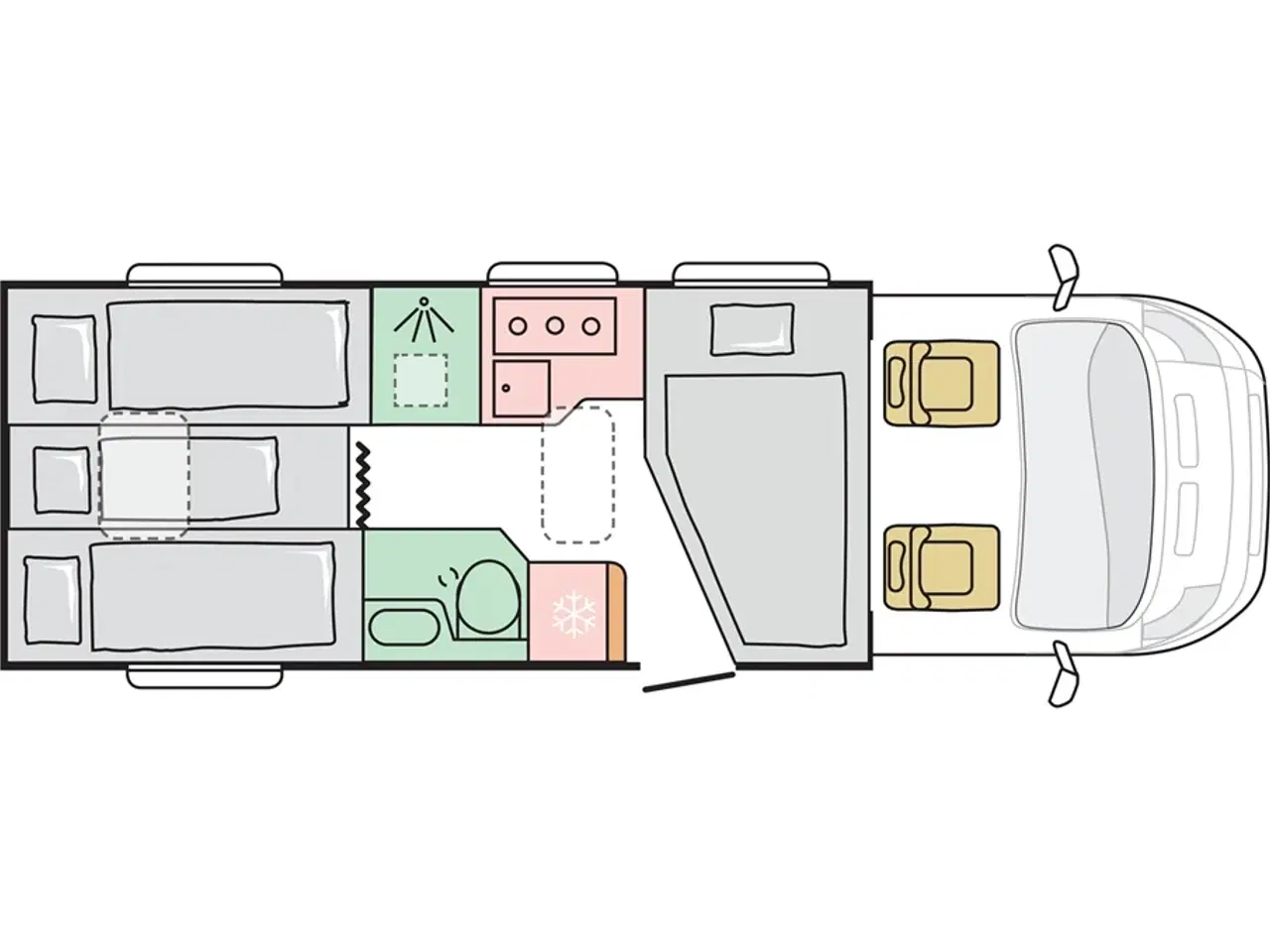 Billede 5 - 2021 - Adria Coral Plus 670 SL   GOD pris med udstyr.