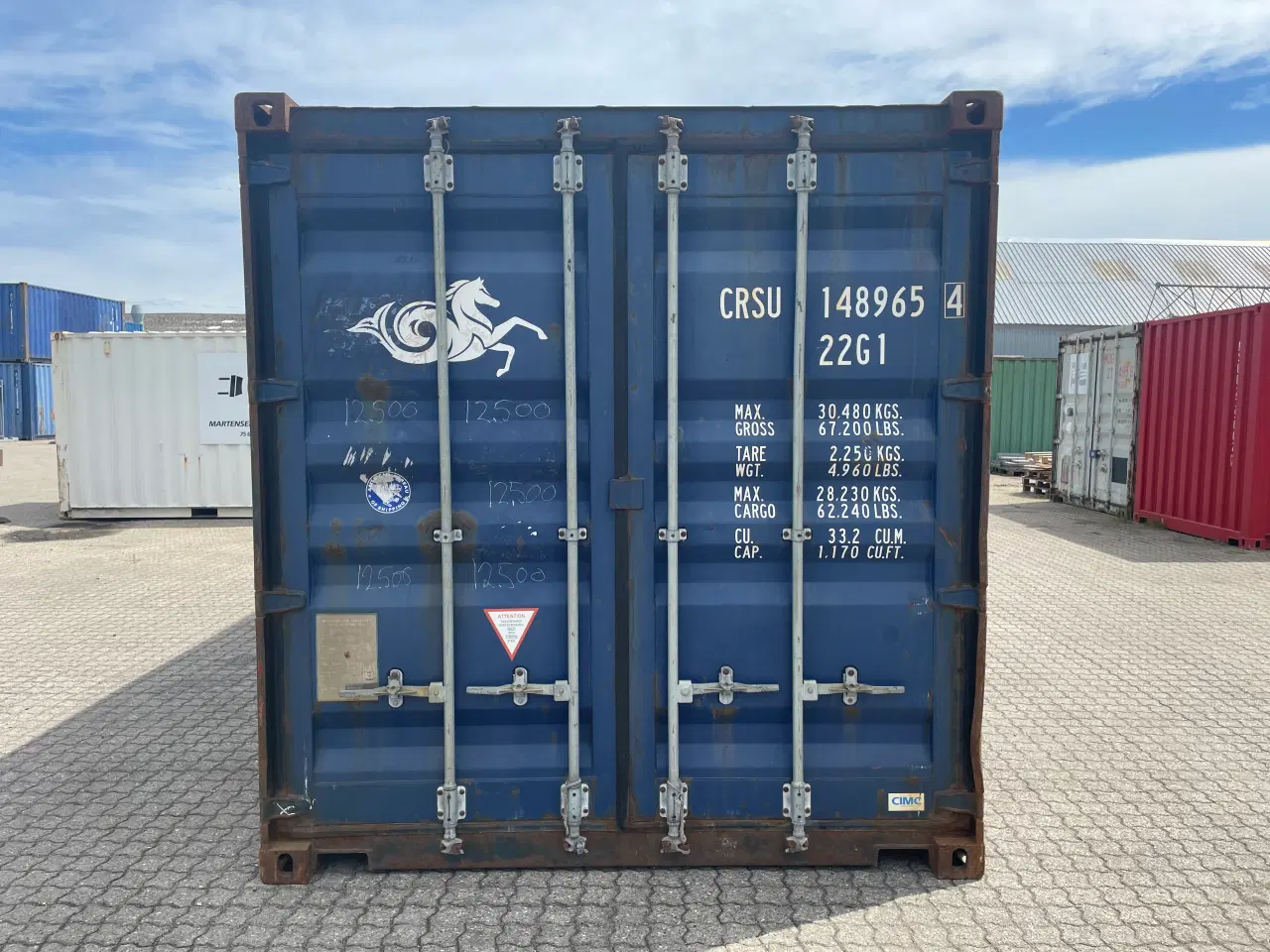 Billede 1 - 20 fods Container- ID: CRSU 148965-4