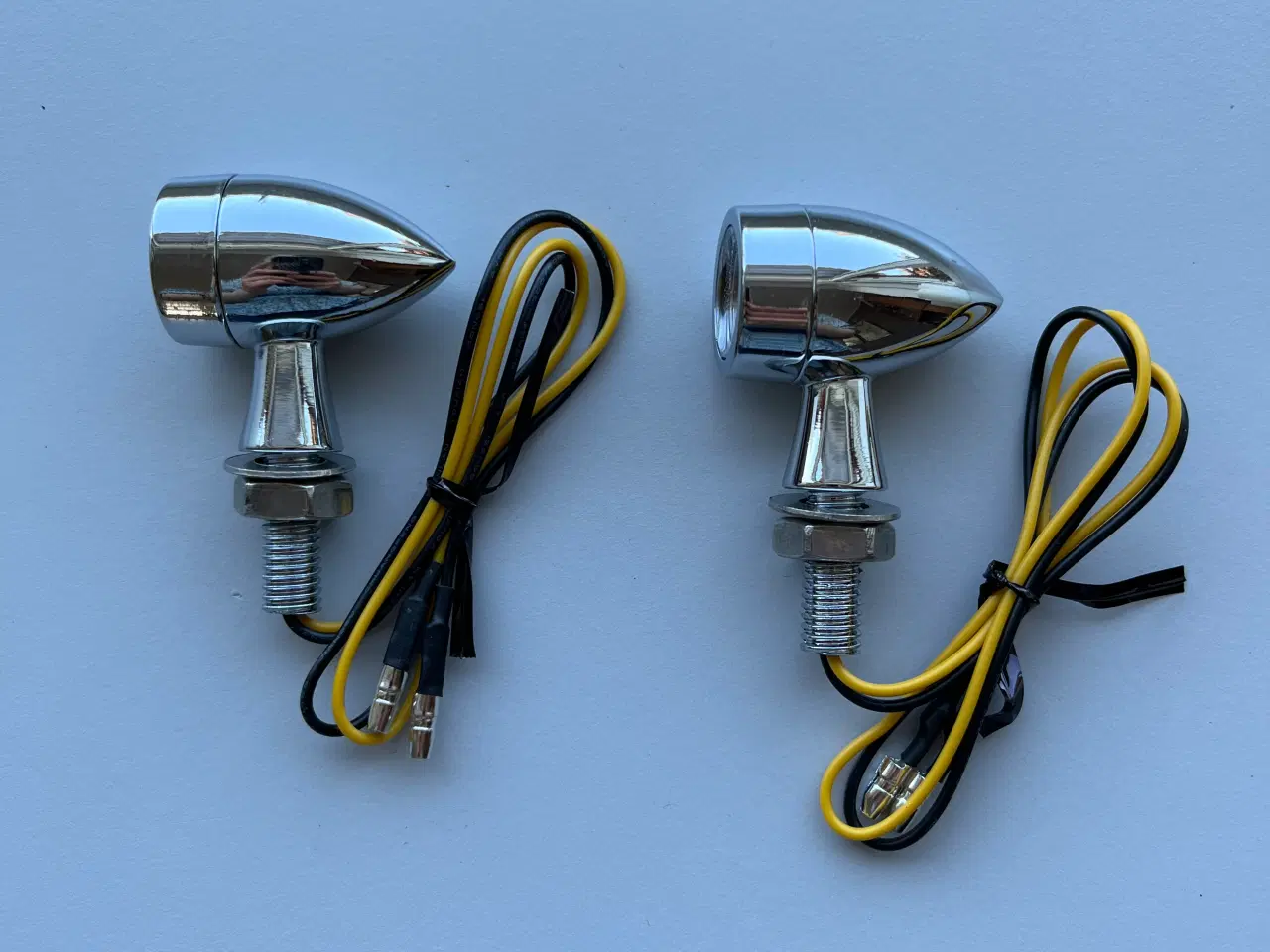 Billede 1 - Små LED blinklys krom, E-mærket