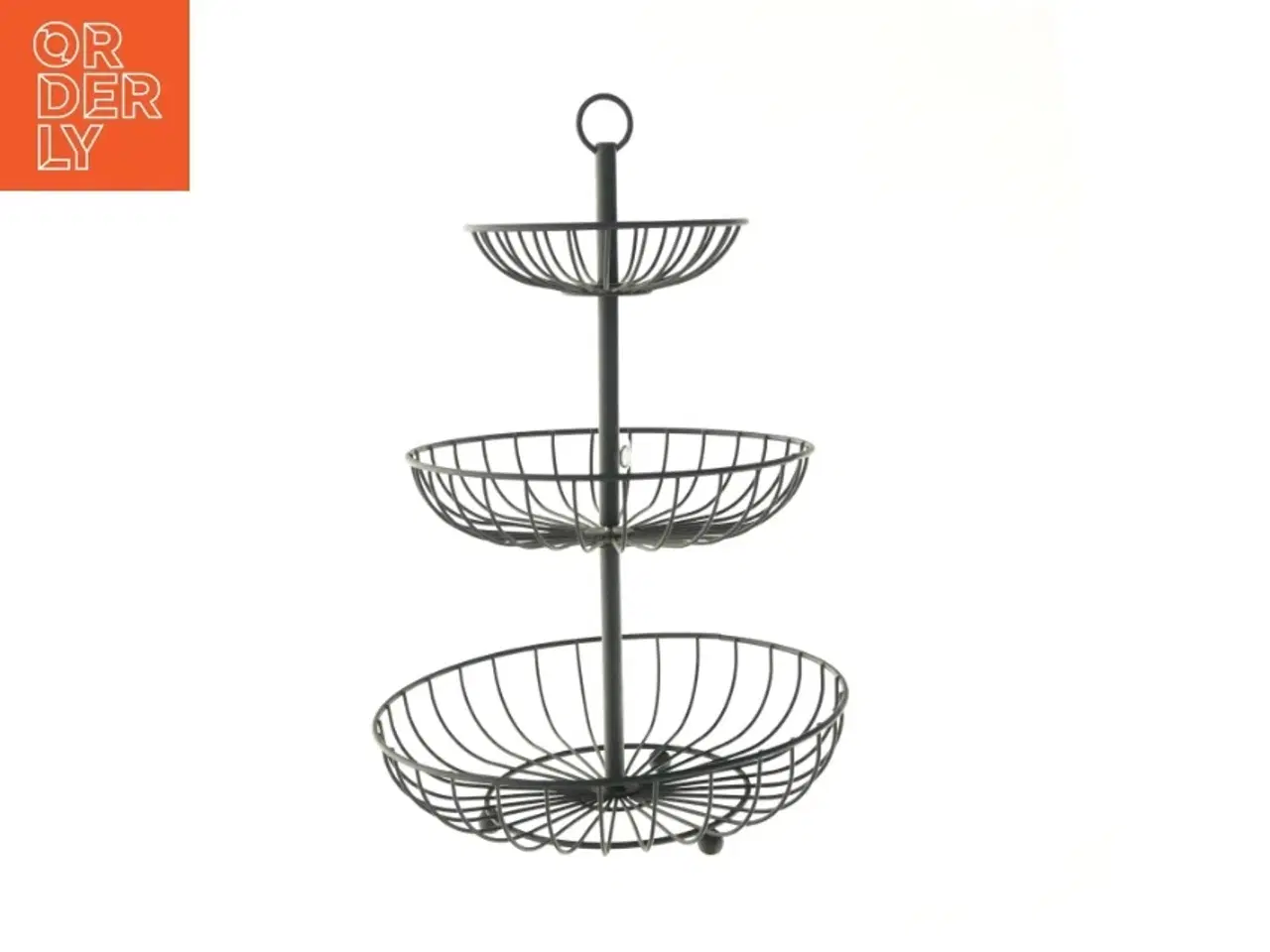 Billede 1 - 3-etagers frugtkurv (str. 45 cm)