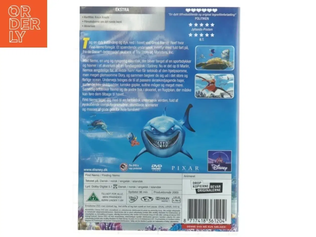 Billede 3 - Find Nemo DVD fra Disney