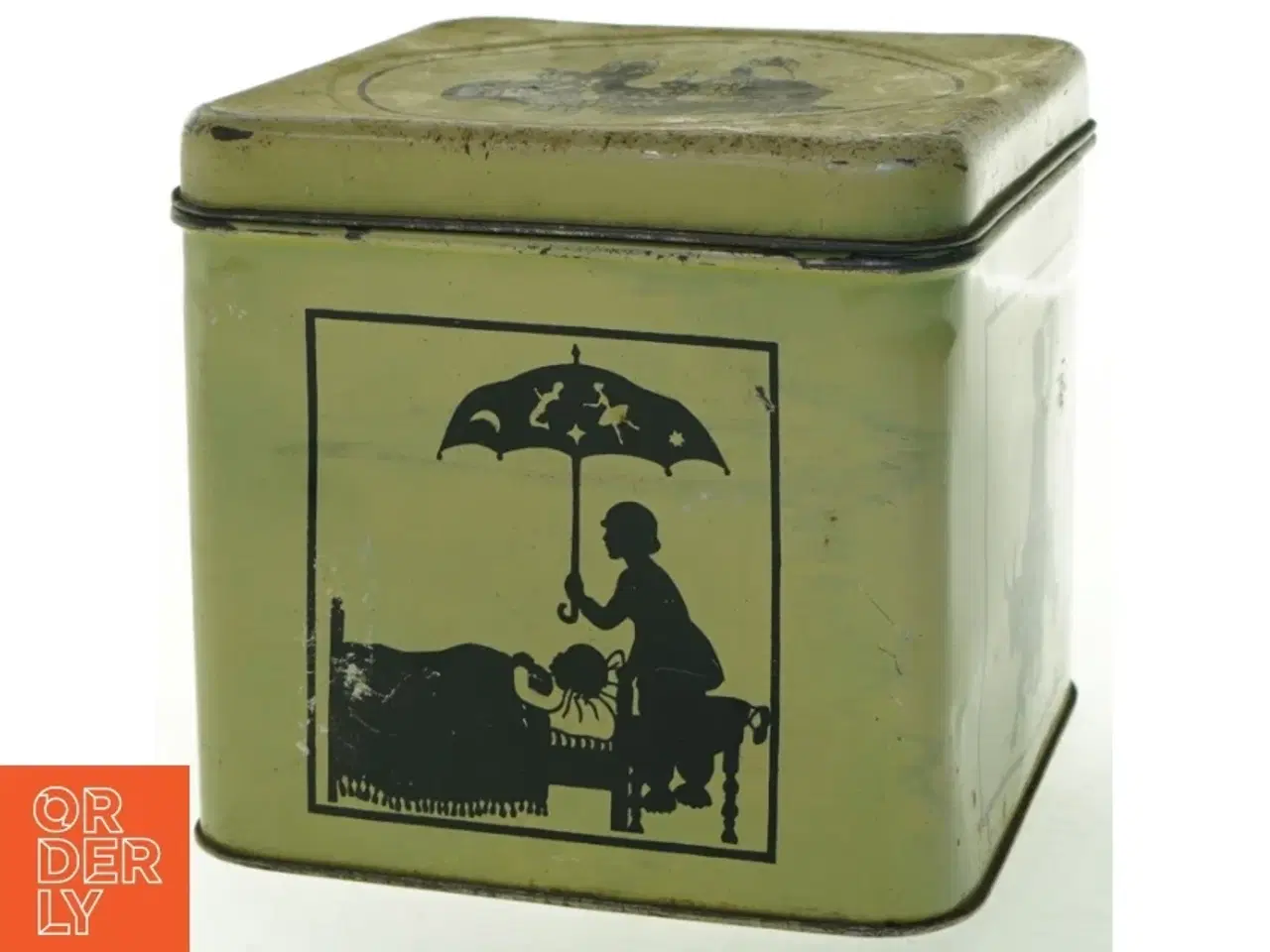 Billede 5 - Vintage H. C. Andersen metal opbevaringskasse (str. 18x18 cm)