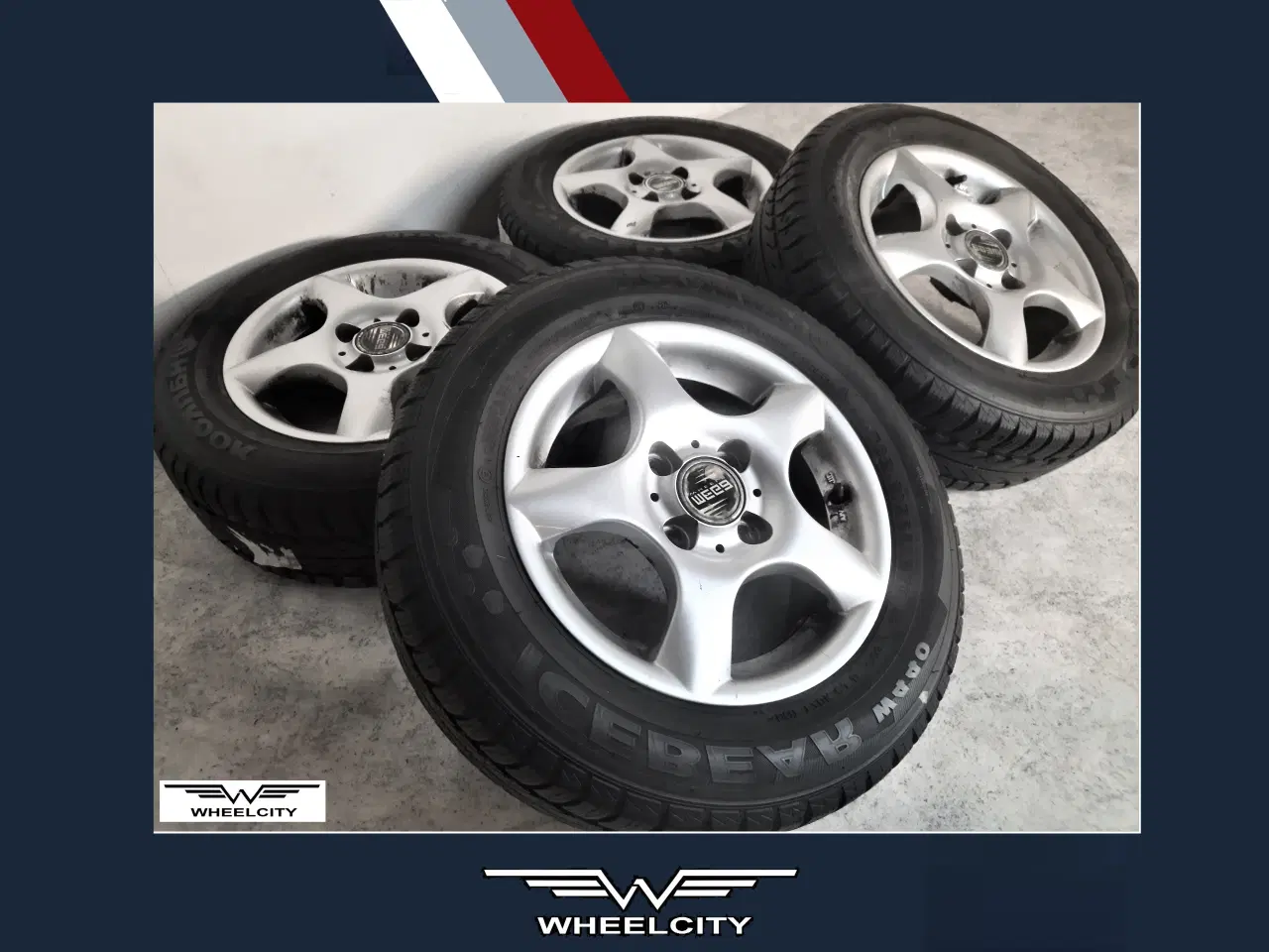 Billede 8 - 4x100 13" ET38 nav 73,4ø Megawheels vintersæt