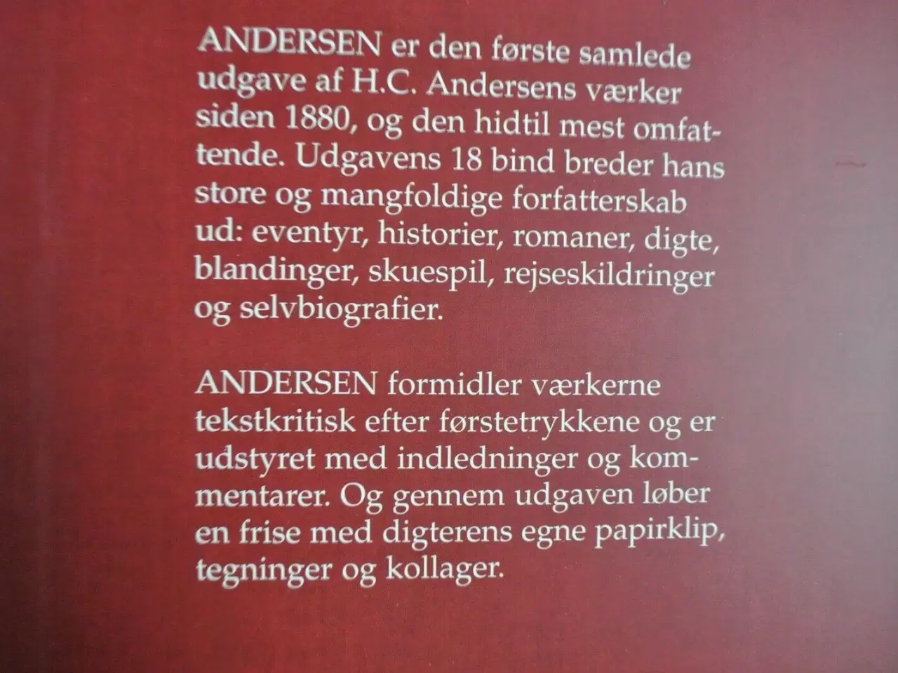 Billede 3 - digte 1-2 samt blandinger samlede værker 7-9, af h
