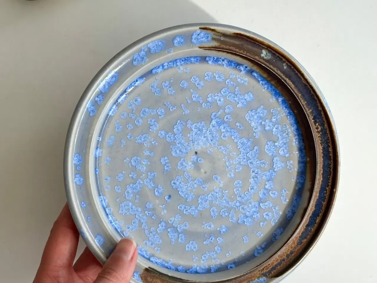 Billede 2 - Keramikfad m krystalglasur