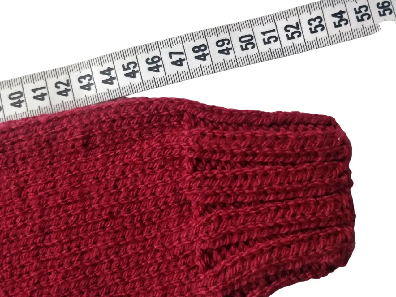 Billede 8 - håndstrikket sweater - mørkerød