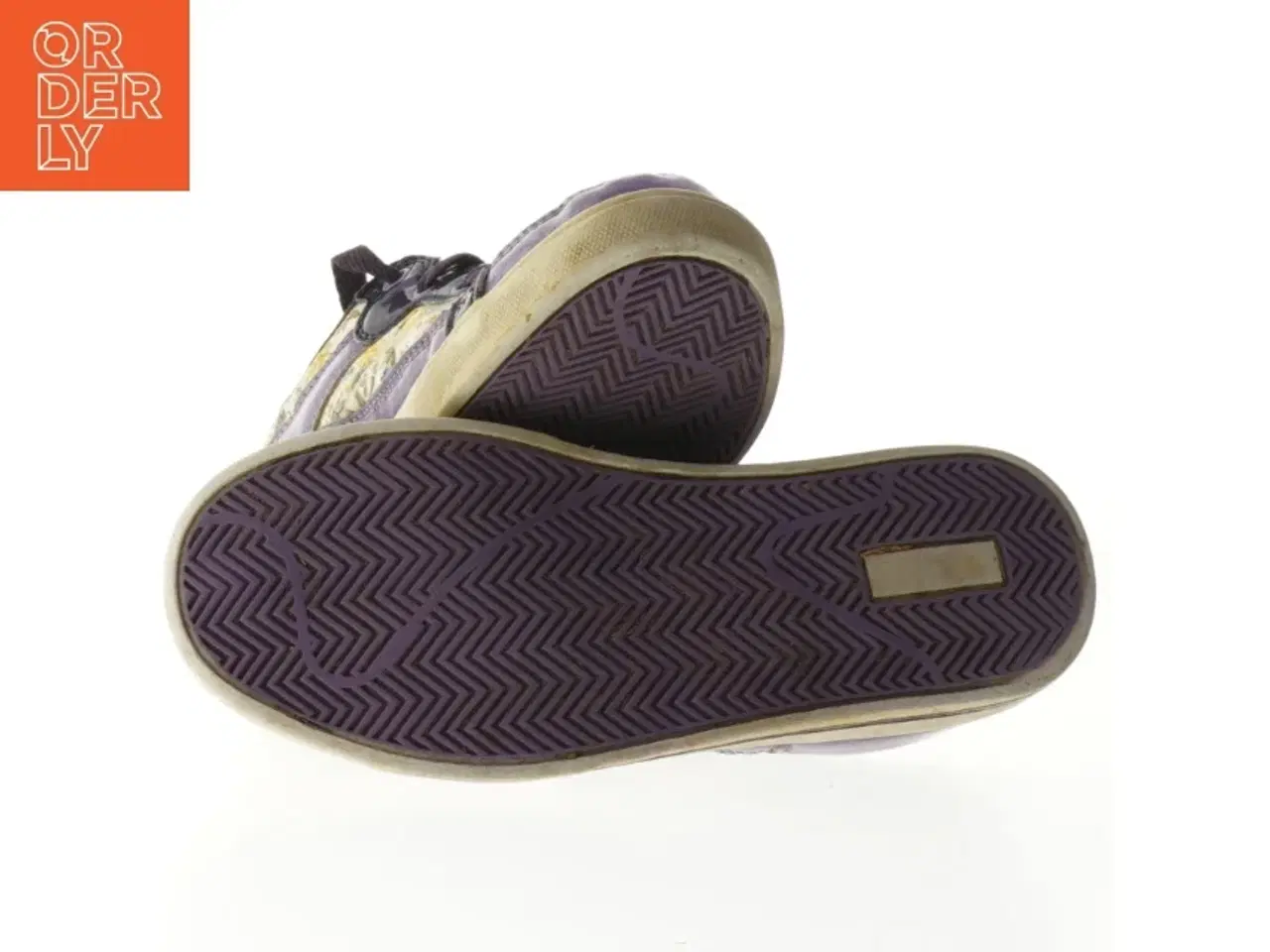 Billede 4 - Blomstrede lilla sneakers fra Osaga (str. Længde. 24 cm)