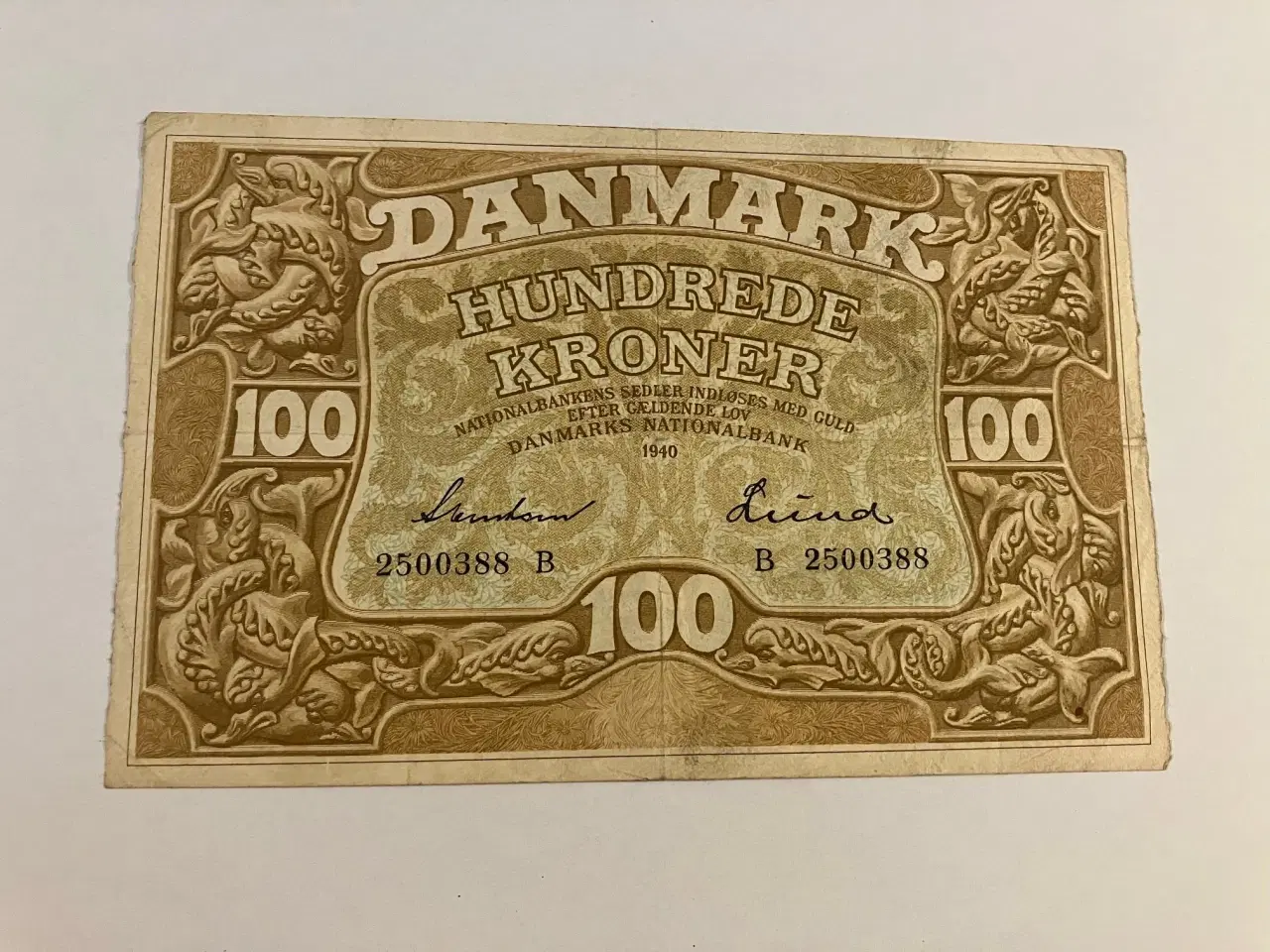 Billede 1 - 100 Kroner 1940 B