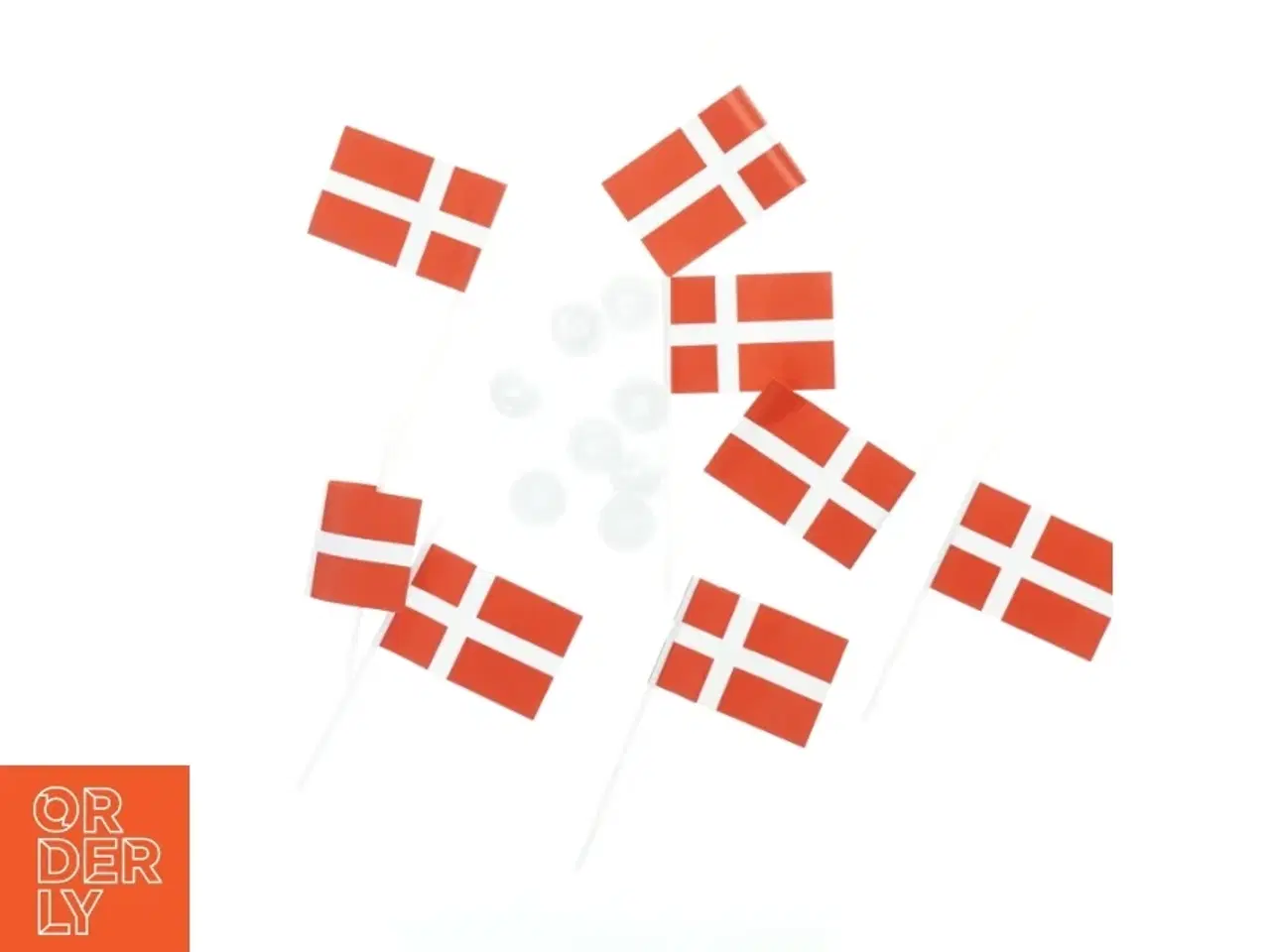 Billede 1 - Dansk bordflag (str. 15,5 cm)