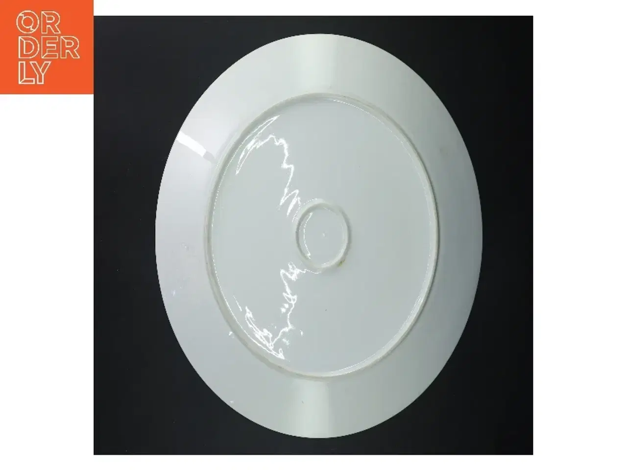 Billede 3 - Porcelænsfad med blåt mønster (str. Ø 33,5 cm)