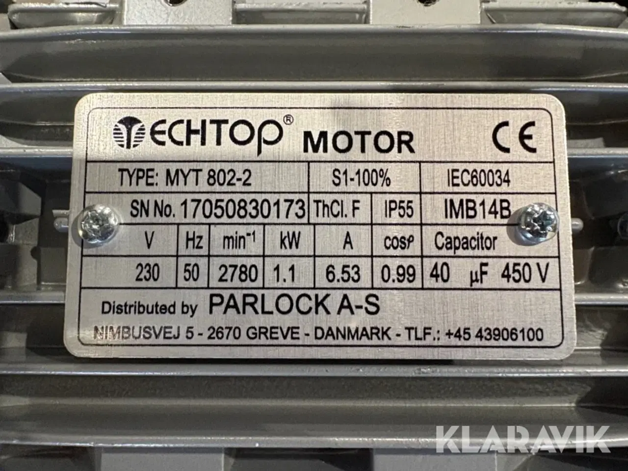 Billede 8 - El motorer - 6 styk Echtop MYT 802-2 6 styk