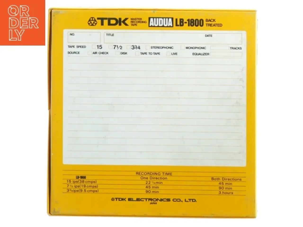 Billede 4 - TDK AUDUA LB-1800 Master Bånd aldrig brugt til indspilling