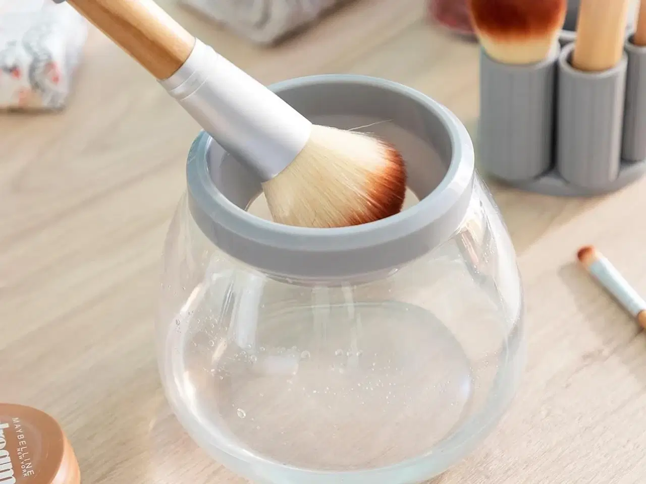 Billede 5 - Automatisk Makeup børste renere og tørretumbler Maklin InnovaGoods