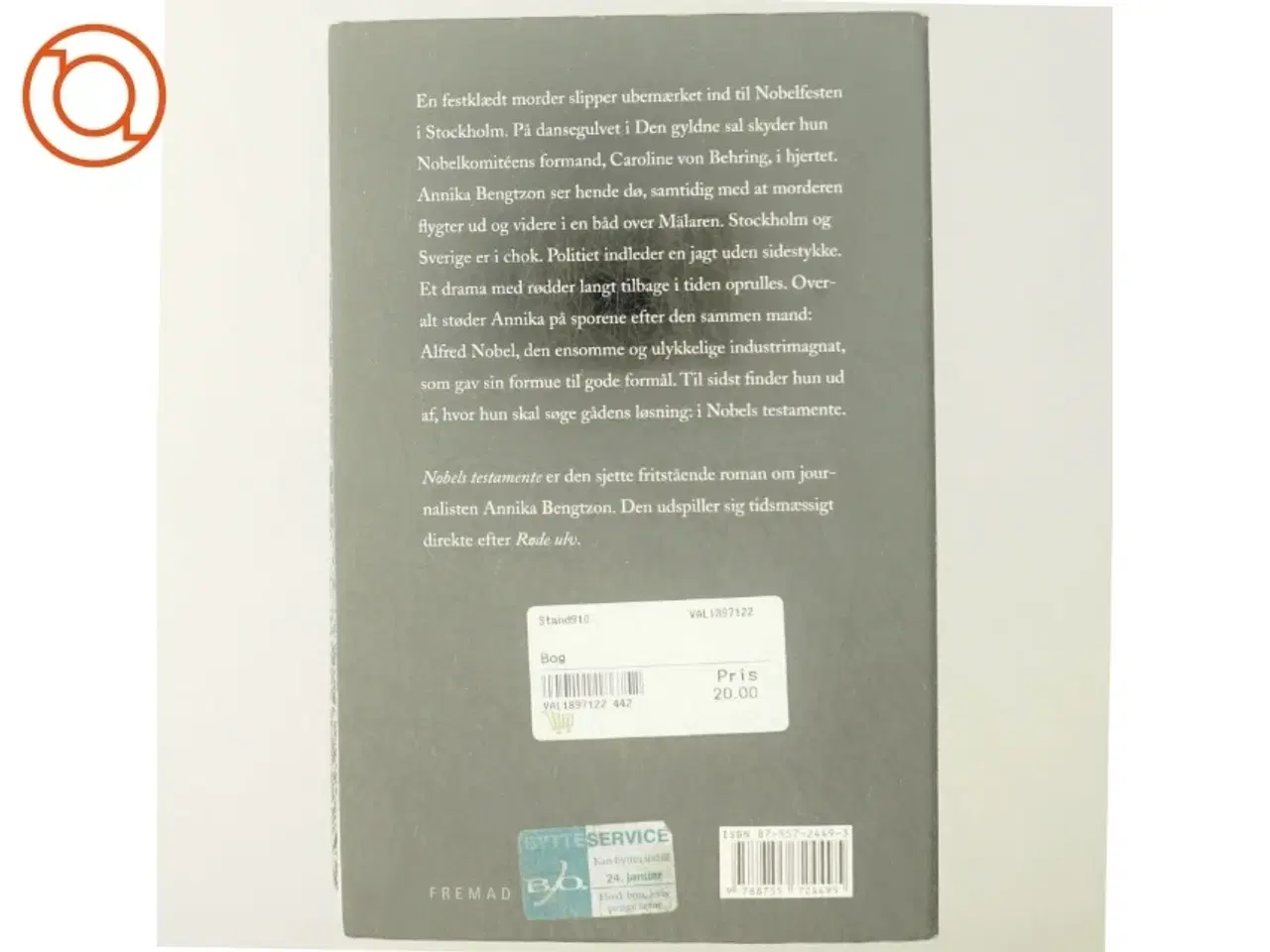 Billede 3 - Nobels testamente af Liza Marklund (Bog)