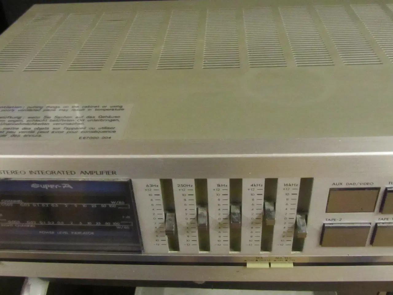 Billede 7 - TOSHIBA  A-X40 50W RMS og EQUALIZER
