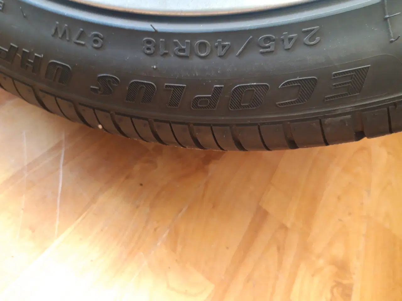 Billede 5 - 4 stk Mercedes alufælge med gode dæk