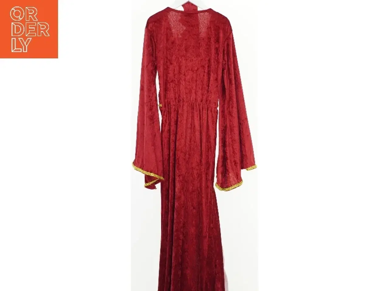 Billede 2 - Rød udklædningskjole med guld detaljer fra Boland (str. 152)