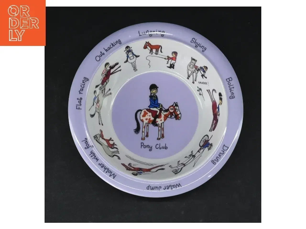 Billede 1 - Børne tallerken og skål med hestetema fra Pony Club (str. Ø. 17,5 cm)