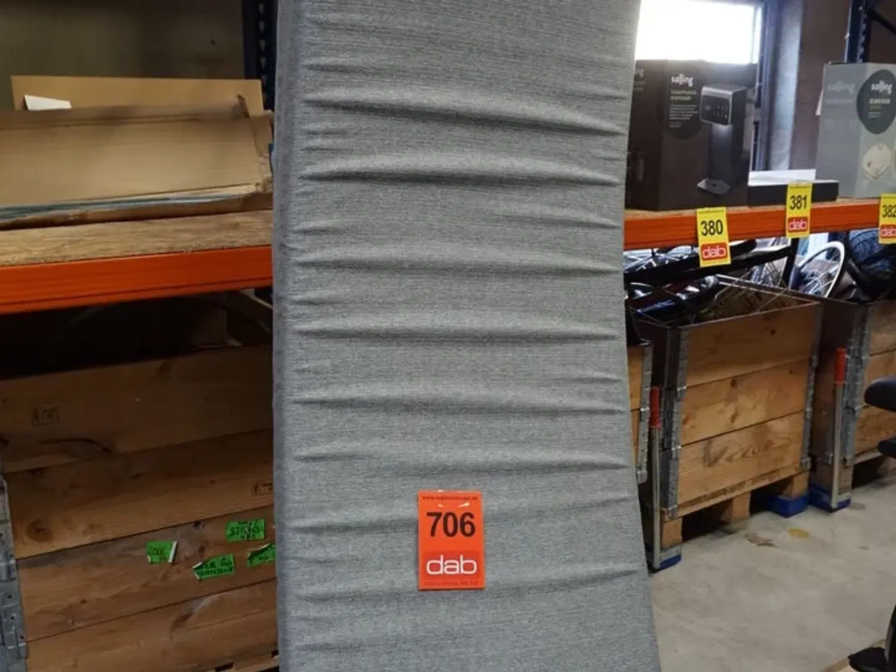 Billede 3 - Sleepy 3-delt foldemadras 180x200x12 cm Lysegrå