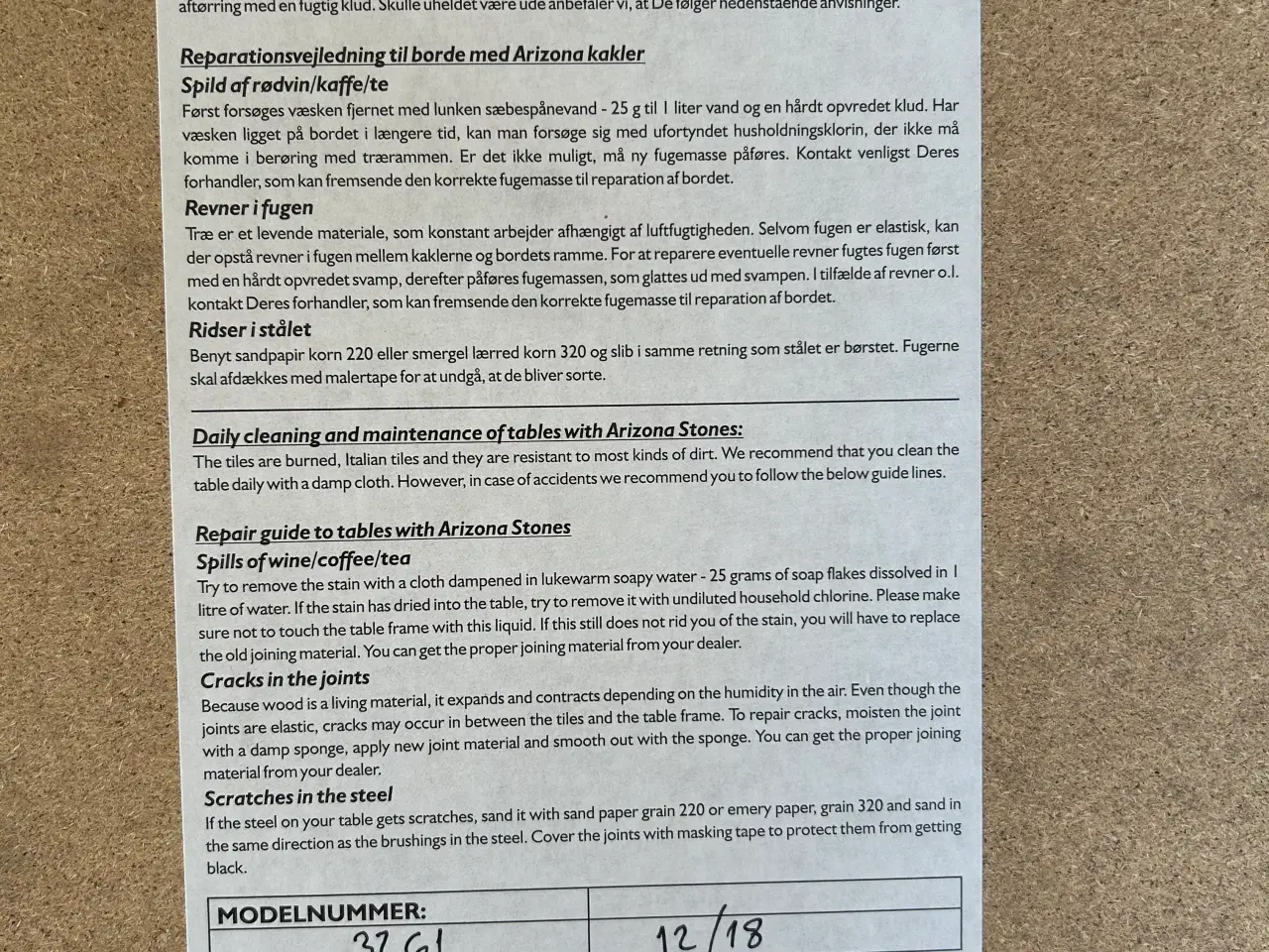 Billede 4 - Sofabord med kakler