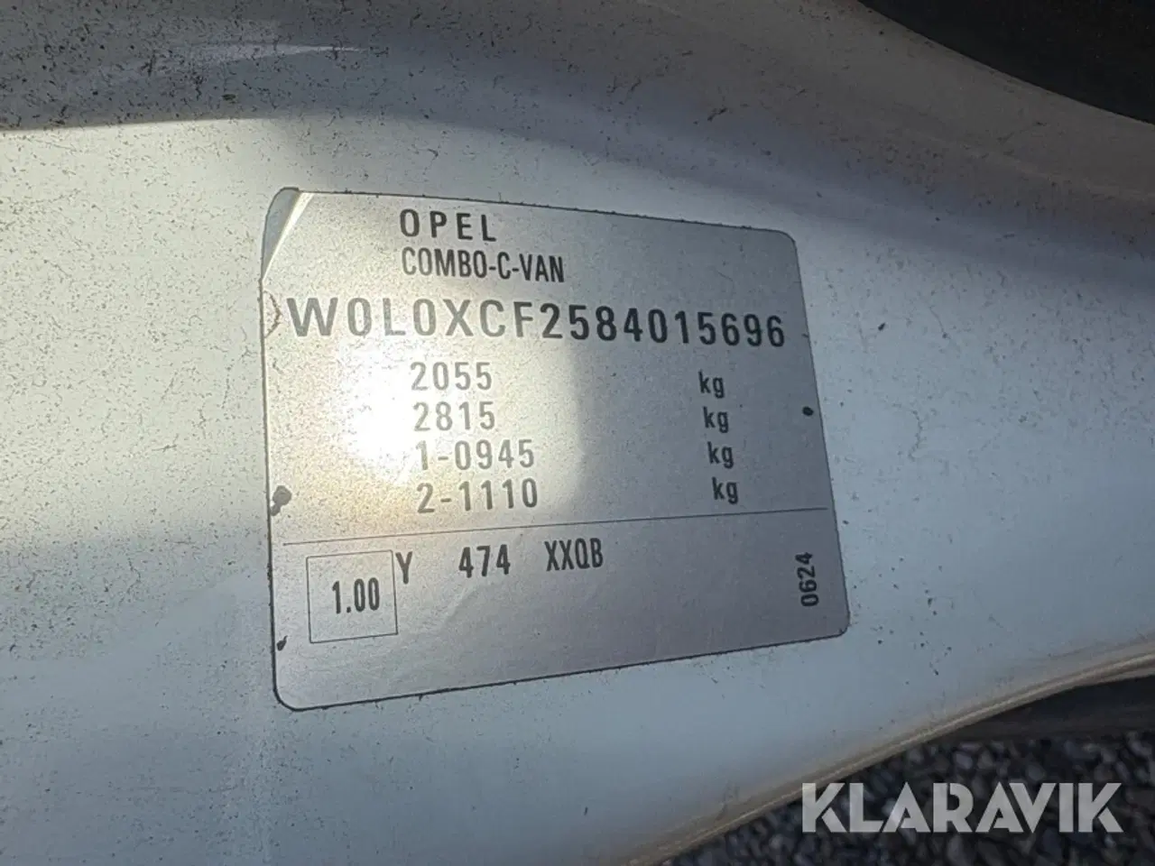Billede 5 - Varebil Opel Corsa Combo Cargo 1,7 CDTi