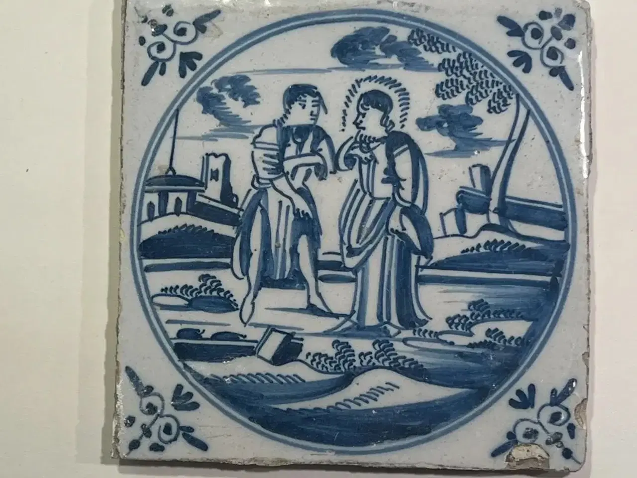 Billede 3 - Hollandske Delft klinker med religiøse motiver