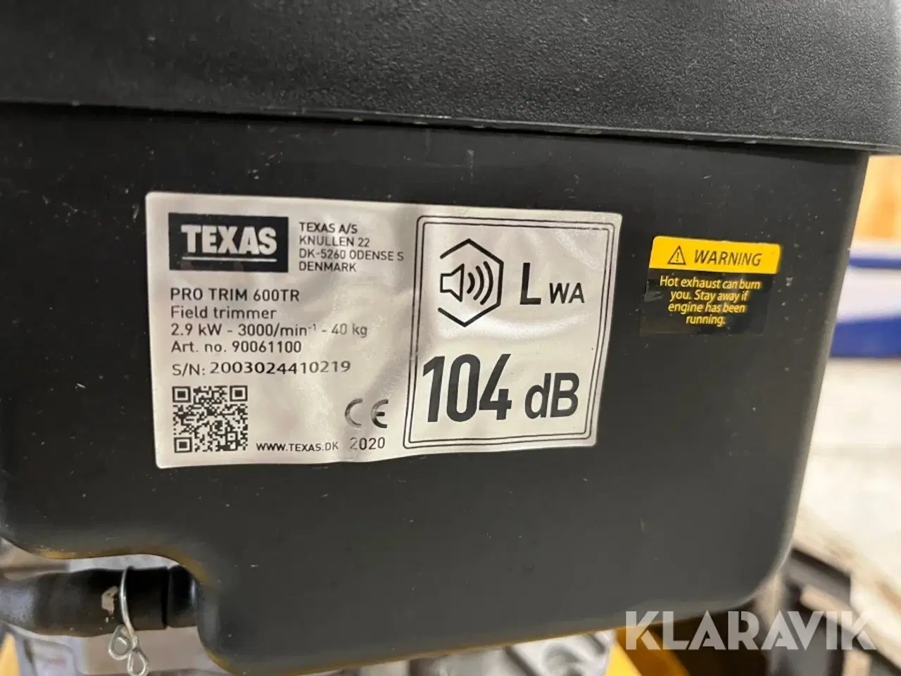 Billede 7 - 2 hjuls trimmer Texas Pro Trim 600TR