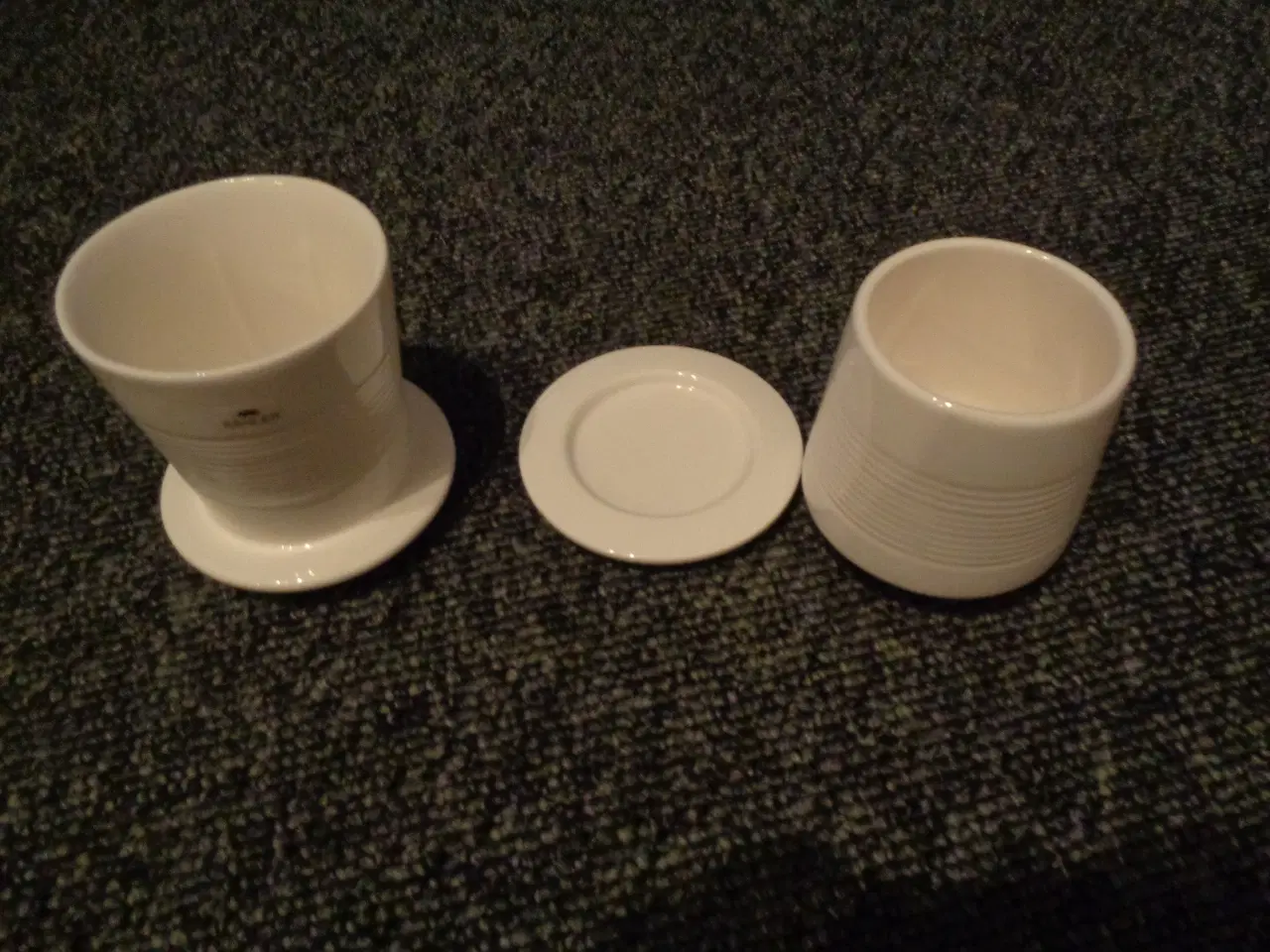 Billede 7 - Kähler Baristo kaffebrygger i porcelæn hvid