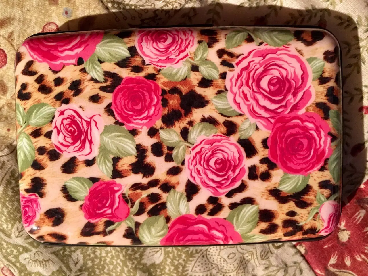 Billede 2 - Blomster/Leopard print kortholder