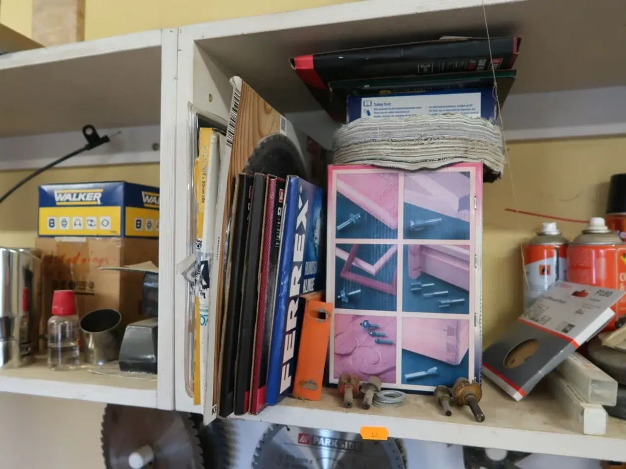 Billede 9 - Div. Skæreklinger, overfræser, værktøj m.m.