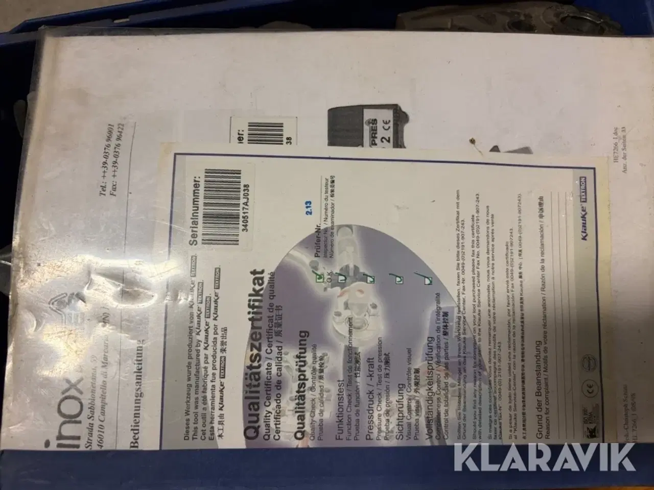 Billede 8 - Presmaskine Inoxpres Uap2 - med presklemmer