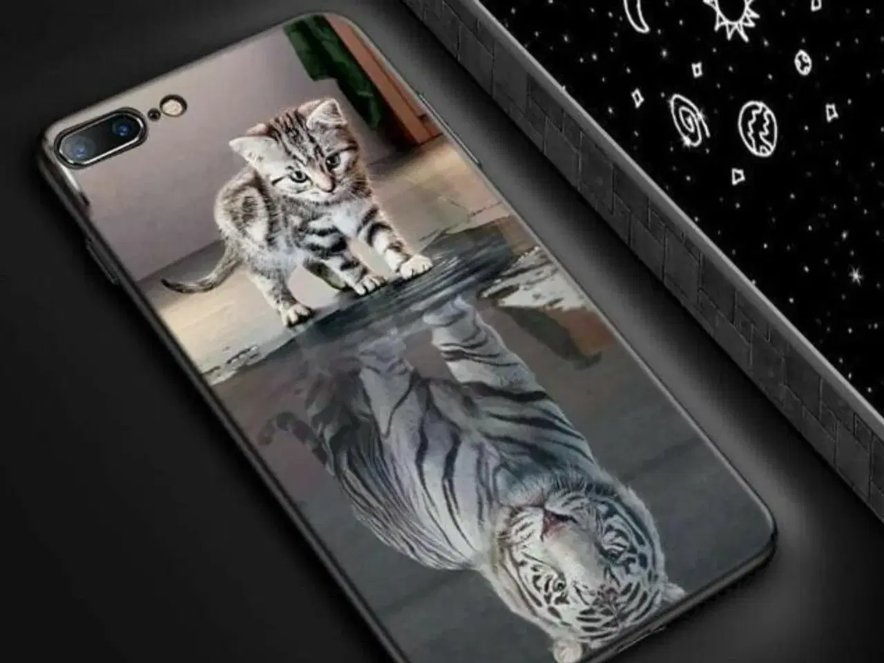 Billede 6 - Cover med kat tiger til iPhone SE 6 6s 7 8 7+ 8+ 