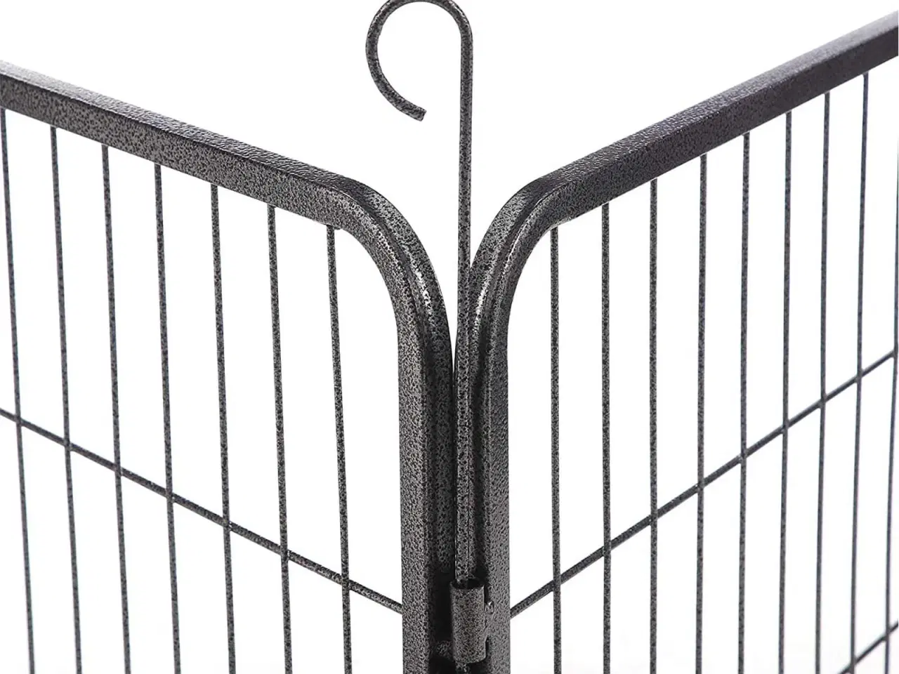 Billede 4 - Hvalpegård / hundeløbegård i metal – grå, 122 × 70 × 80 cm (PPK04GY)