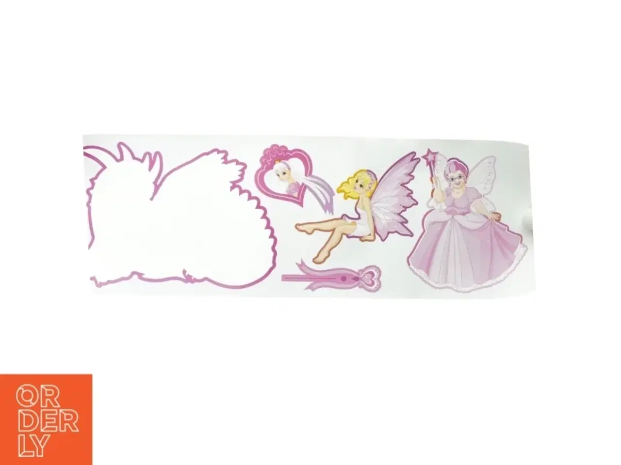 Billede 3 - Wall stickers med prinsesse tema 5 ark (str. 70 x 24 cm)