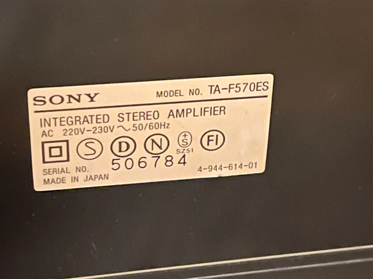 Billede 4 - Sony TA-F570ES forstærker