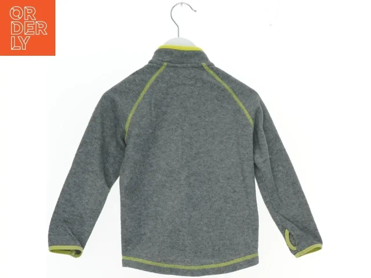 Billede 2 - Grå fleecejakke med neon detaljer fra H&M (str. 98)