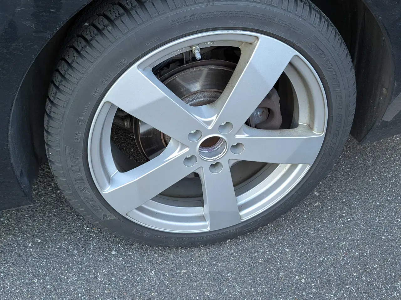 Billede 1 - Vinterhjul 5x108 18" 7 mm mønster Dunlop