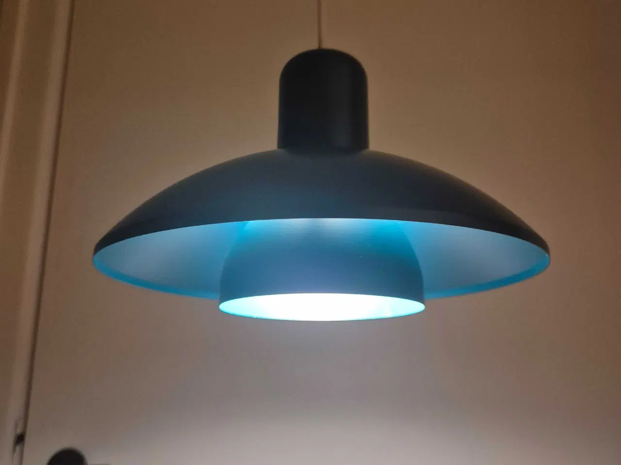 Billede 6 - Retrolampe i den flotteste blågrønnne farve