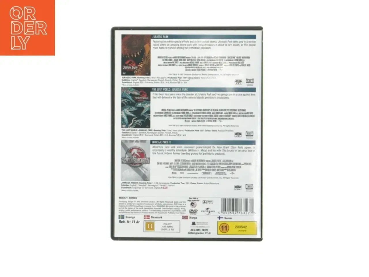 Billede 3 - Jurassic Park Trilogy DVD fra Universal