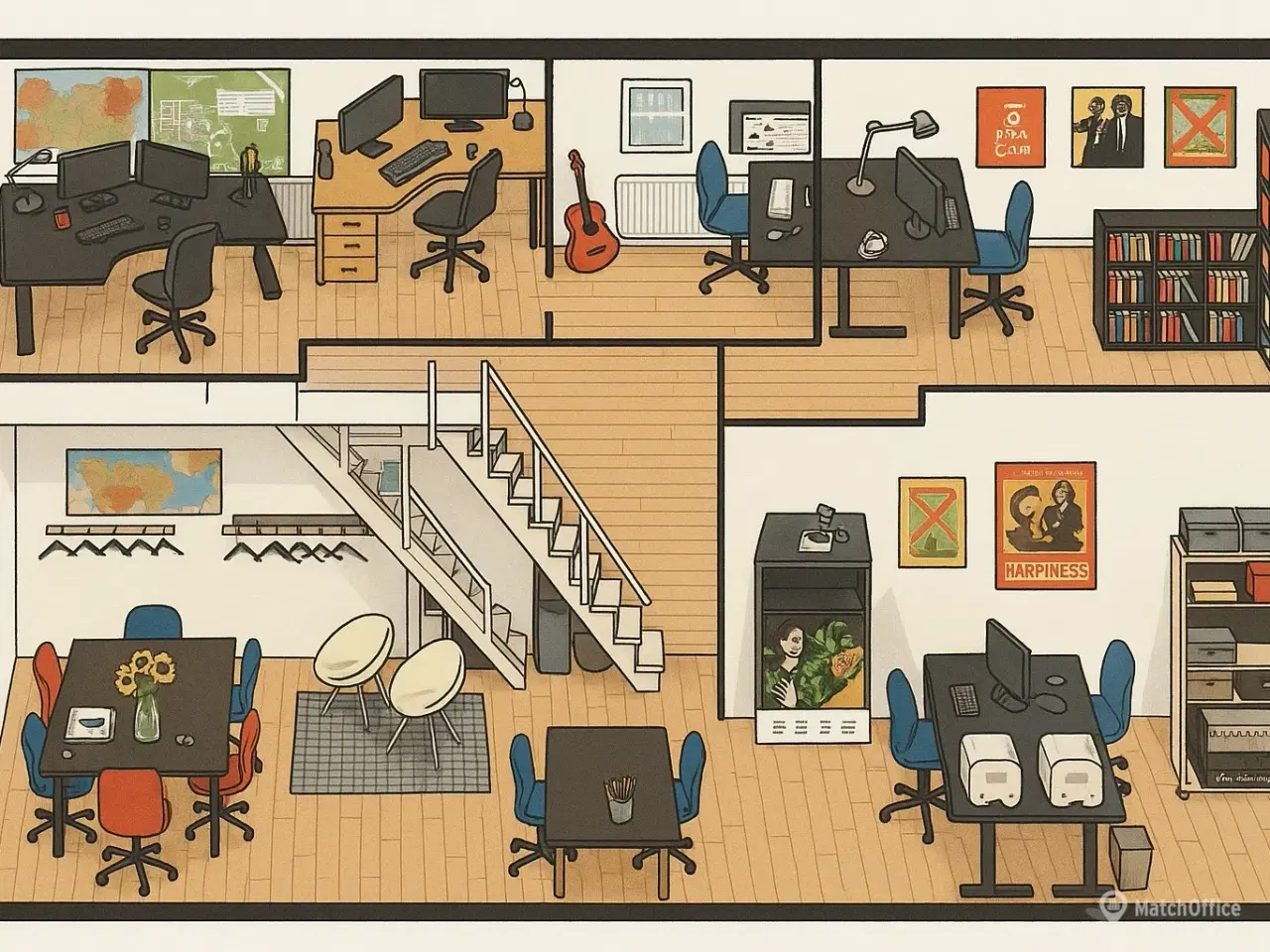 Billede 11 - Skønt kontorfællesskab på Smallegade