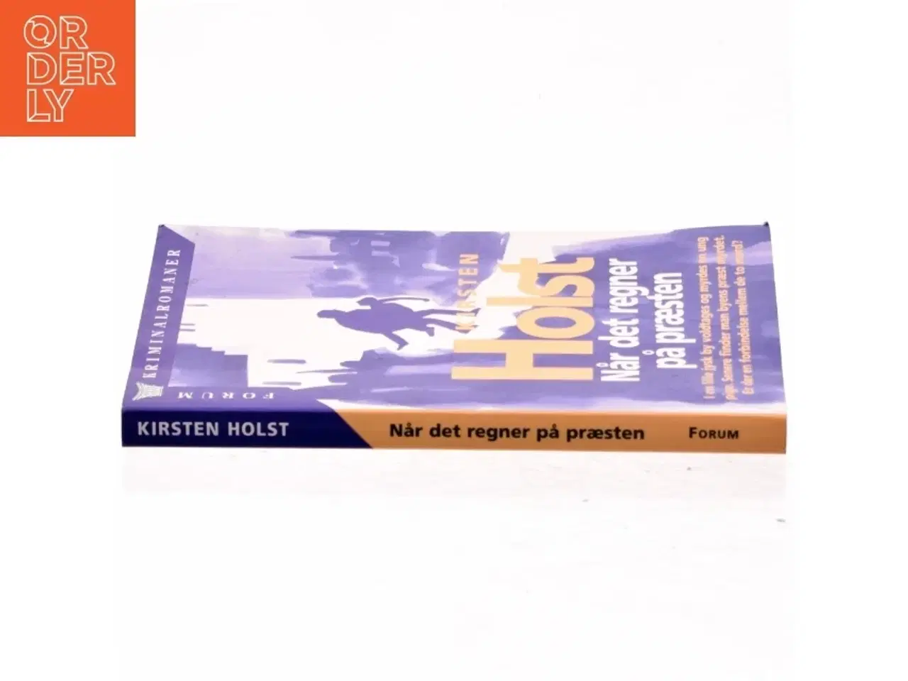 Billede 2 - Når det regner på præsten : kriminalroman af Kirsten Holst (f. 1936) (Bog)