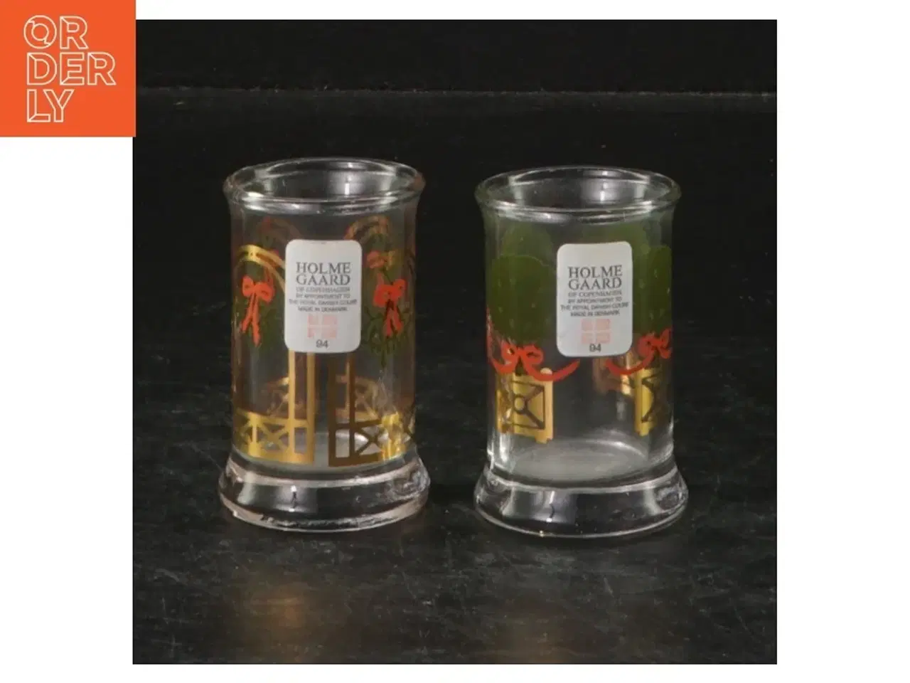 Billede 1 - Snapseglas fra Holmegaard (str. 5,5 cm. 2 styk)