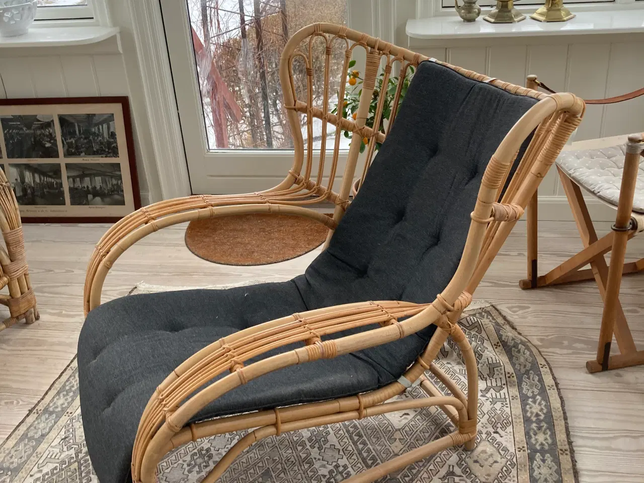 Billede 2 - Lænestol i rattanflet