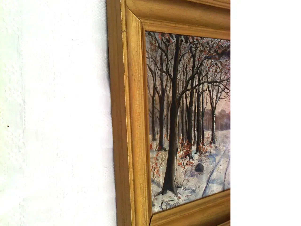 Billede 9 - Vinter landskab - Oliemaleri