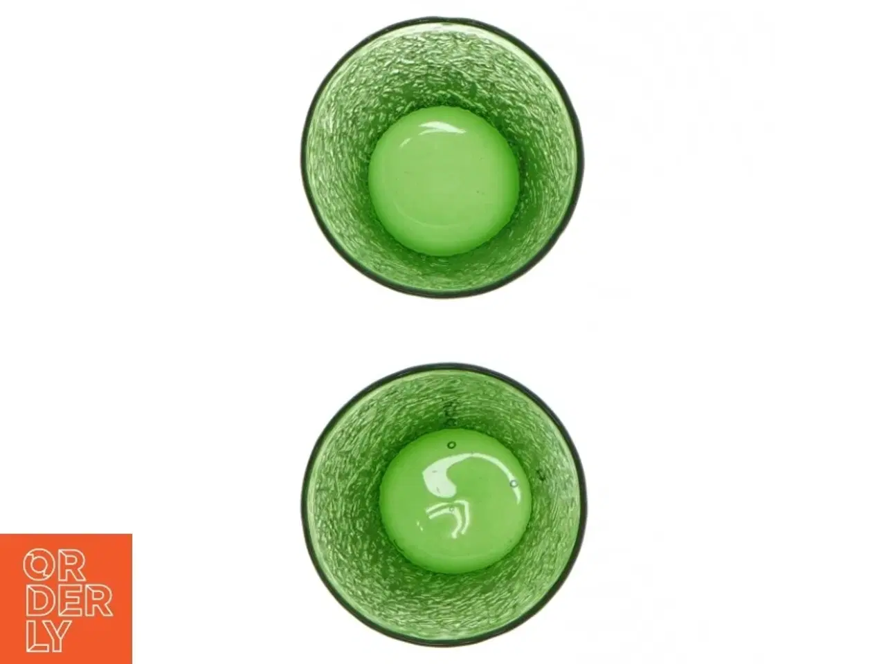 Billede 2 - Grønne drikkeglas (str. 2 stykker. 13 cm)