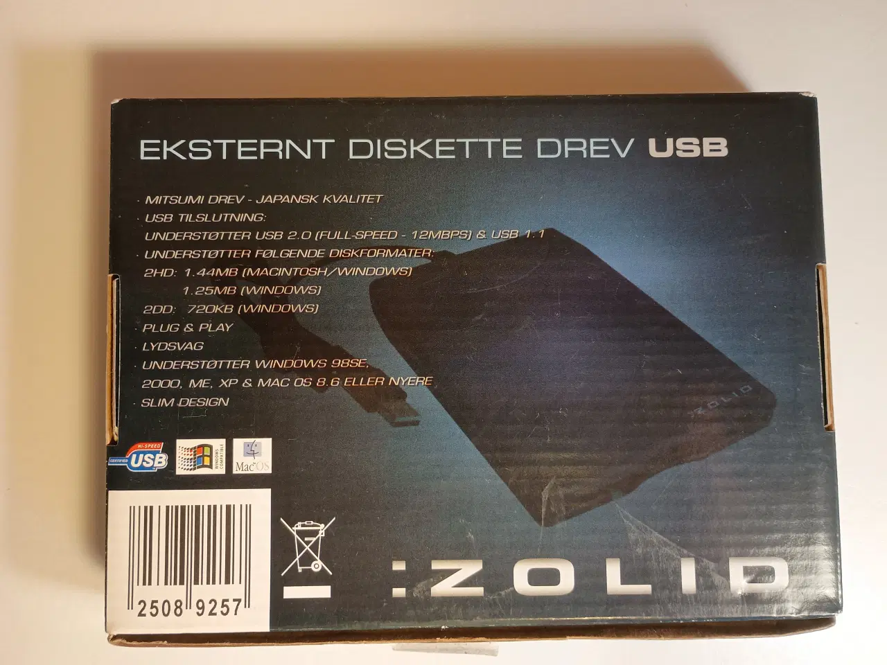 Billede 2 - SOLGT Eksternt diskette drev (Floppy drev) m. disk