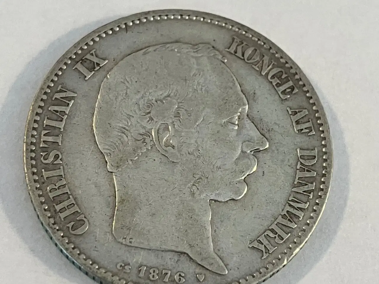 Billede 2 - 2 Kroner 1876 Danmark