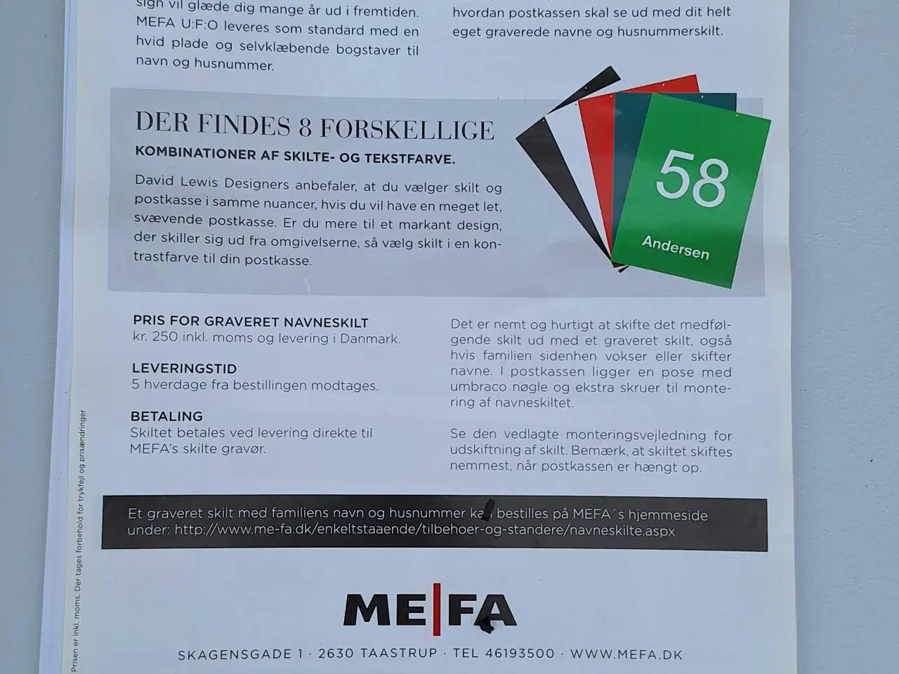 Billede 9 - Postkasse MEFA UFO